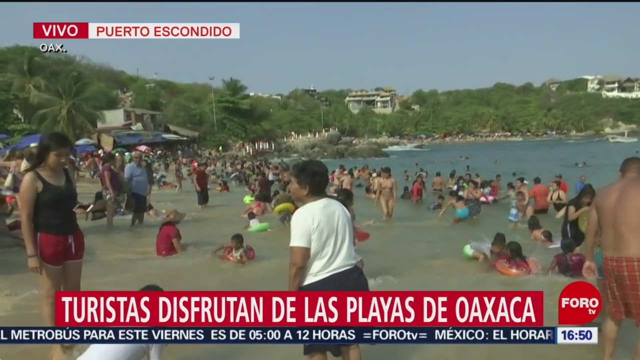 FOTO: Turistas disfrutan de las playas de Oaxaca, 19 ABRIL 2019