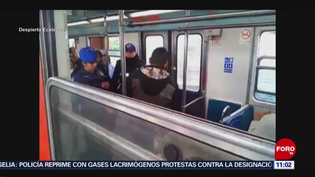 Vendedores ambulantes golpean a policías en el Metro CDMX