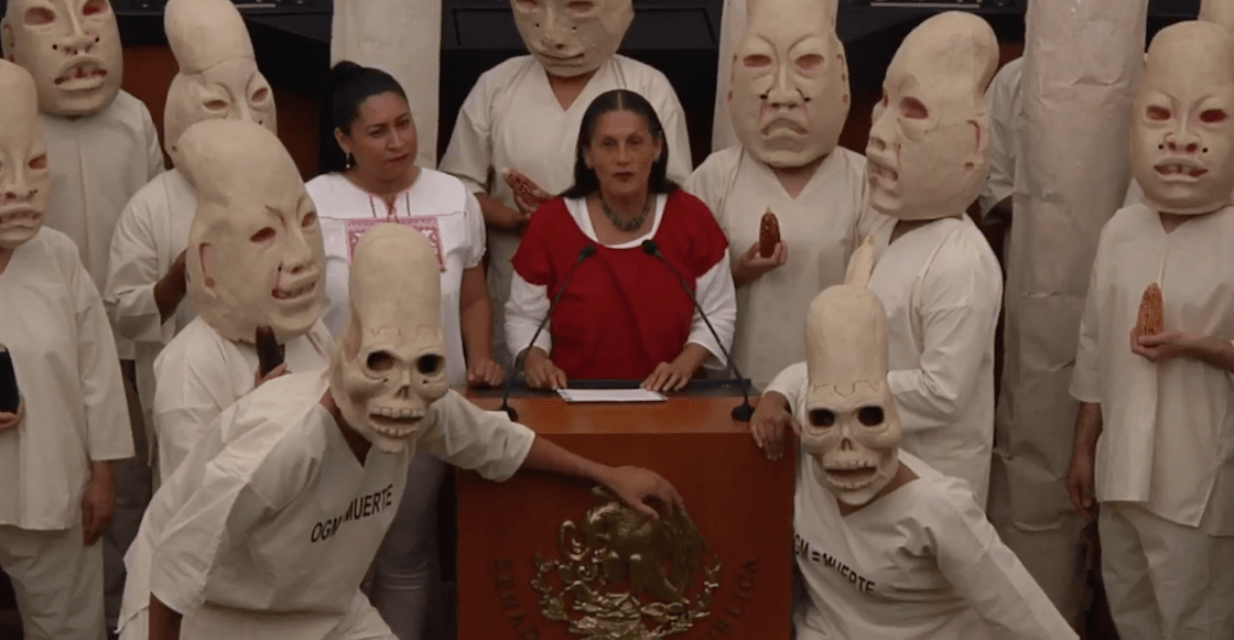 Video: Senadora Jesusa habla con Centéotl, dios del maíz