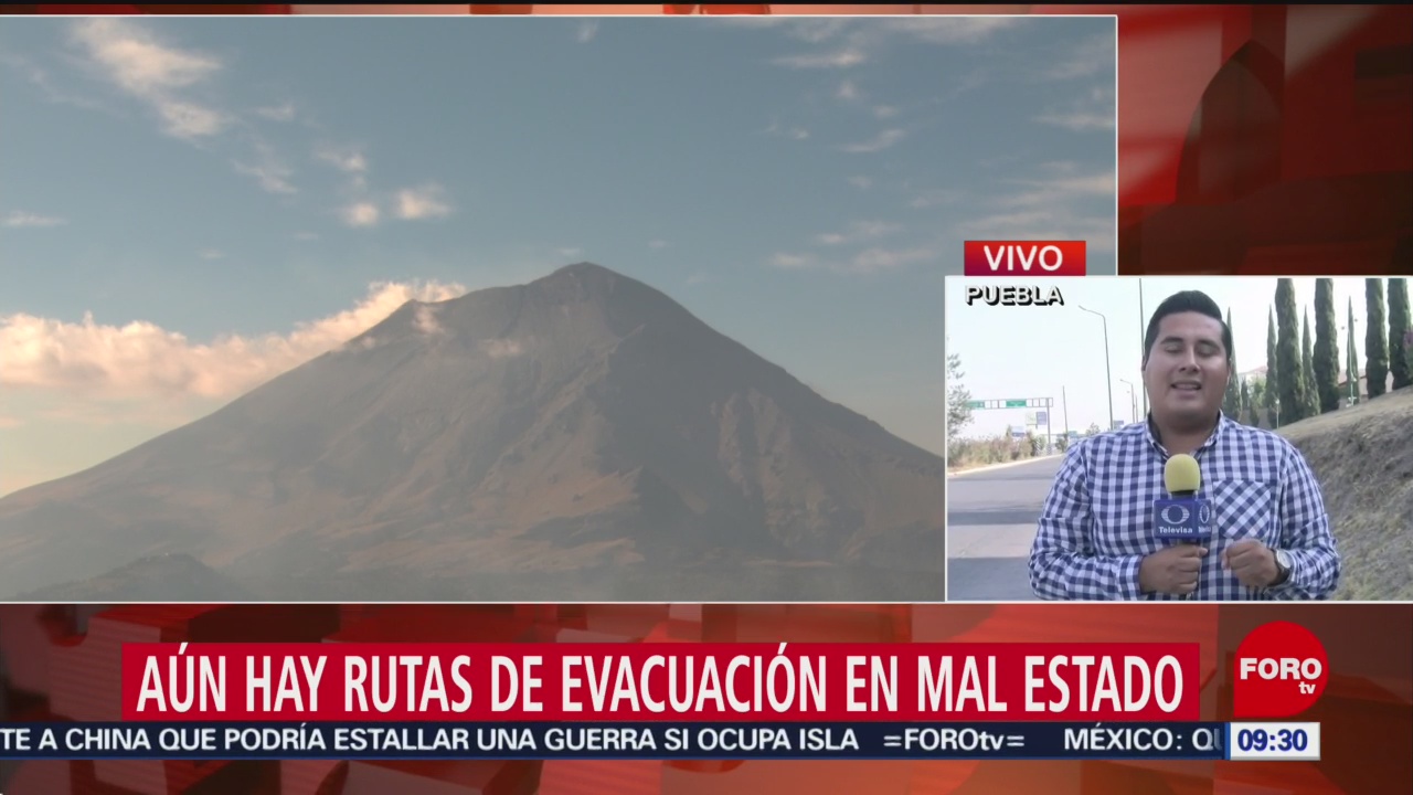 FOTO: Volcán Popocatépetl amanece en calma, 7 de abril 2019