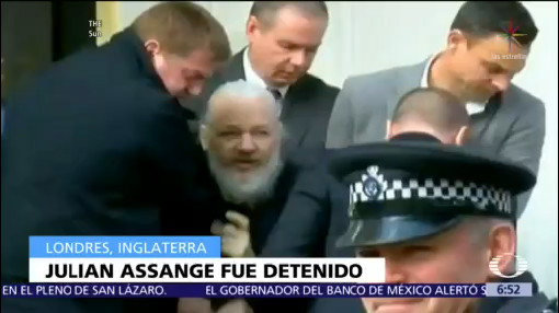 Wikileaks informó del arresto de Julian Assange en Londres