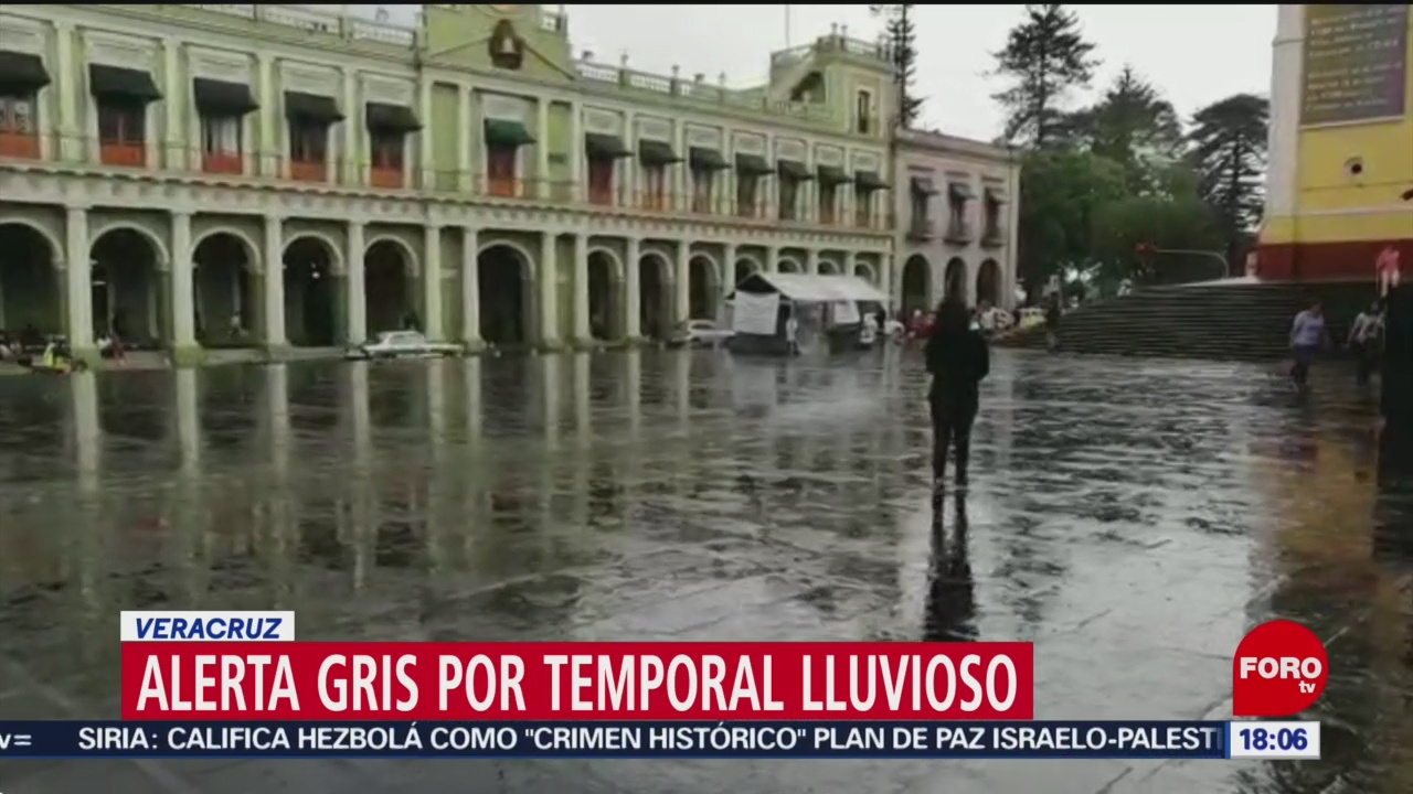 FOTO. Activan alerta gris por lluvias en Veracruz