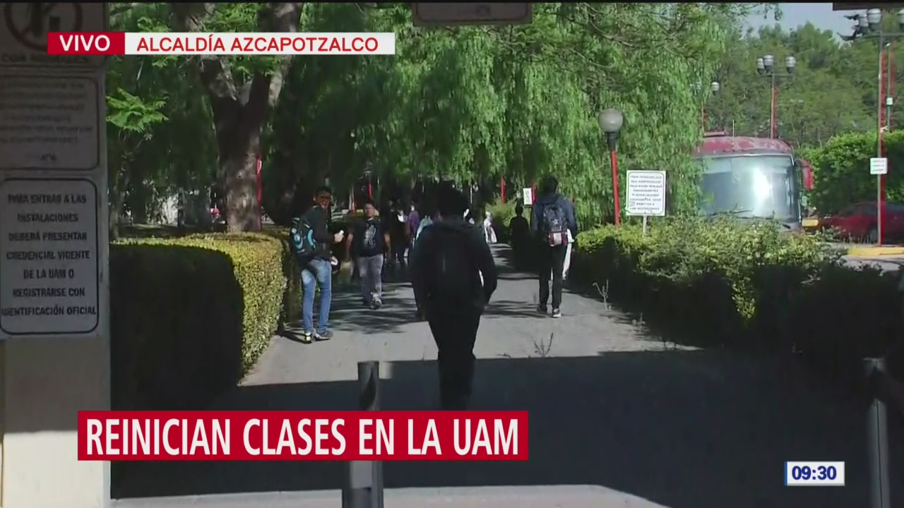 Alumnos vuelven a clases en la UAM Azcapotzalco