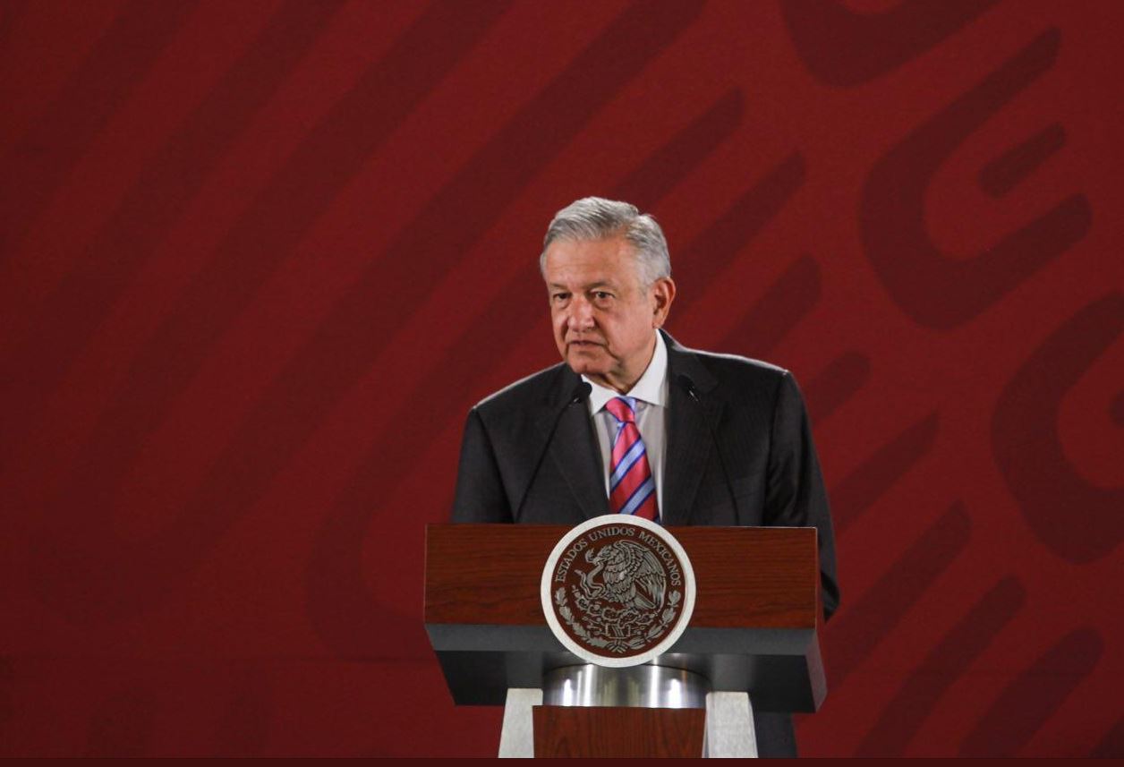 Foto: El presidente de México, Andrés Manuel López Obrador, durante su conferencia de prensa matutina en el Salón Tesorería de Palacio Nacional, 30 mayo 2019