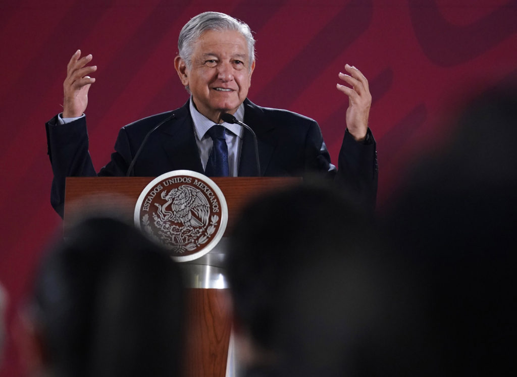 Foto: El presidente de México, Andrés Manuel López Obrador, ofrece una conferencia de prensa, 22 mayo 2019