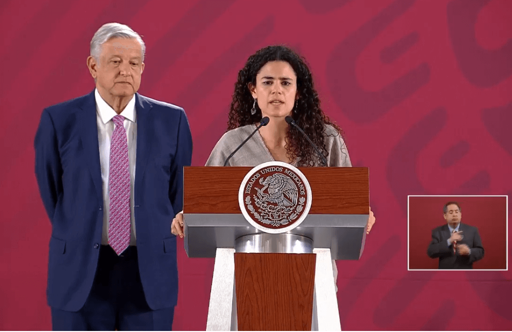 Foto: Andrés Manuel López Obrador y Luisa María Alcalde, 10 de mayo de 2019, Ciudad de México