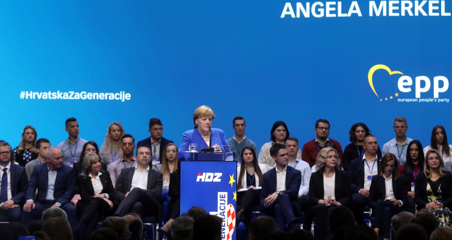 Foto: La canciller alemana, Angela Merkel, habla durante el Partido Popular Europeo (PPE), 18 de mayo de 2019 (Reuters)