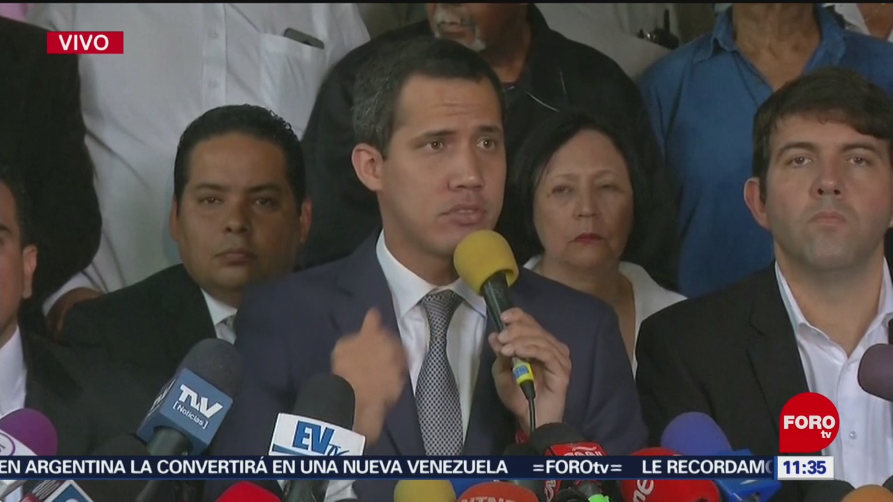Anuncia Juan Guaidó que continuarán las movilizaciones en Venezuela