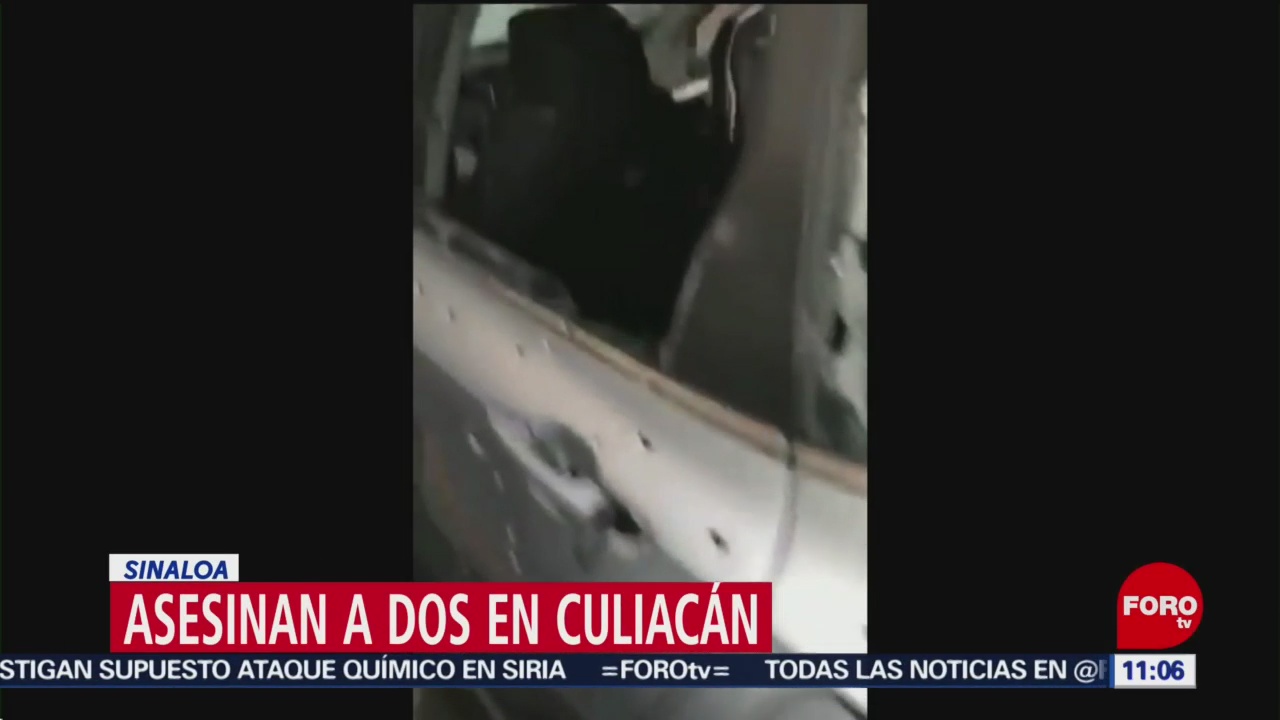Asesinan a dos hombres en Culiacán, Sinaloa