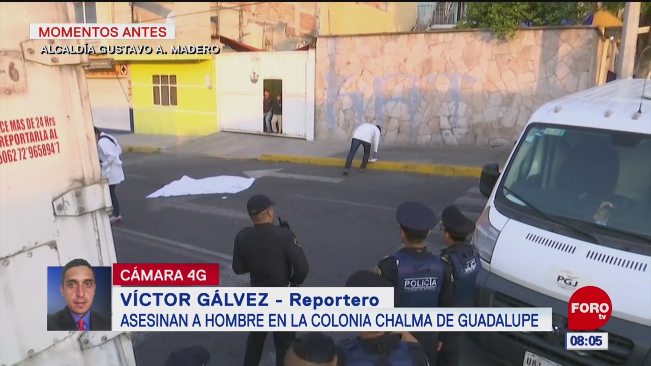 Asesinan a hombre en la colonia Chalma de Guadalupe, en CDMX