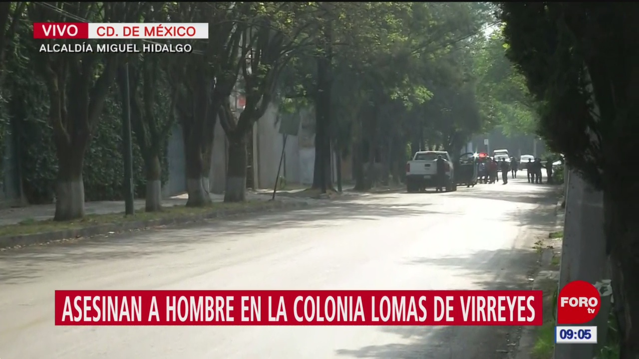 Asesinan a hombre en la colonia Lomas de Virreyes, CDMX