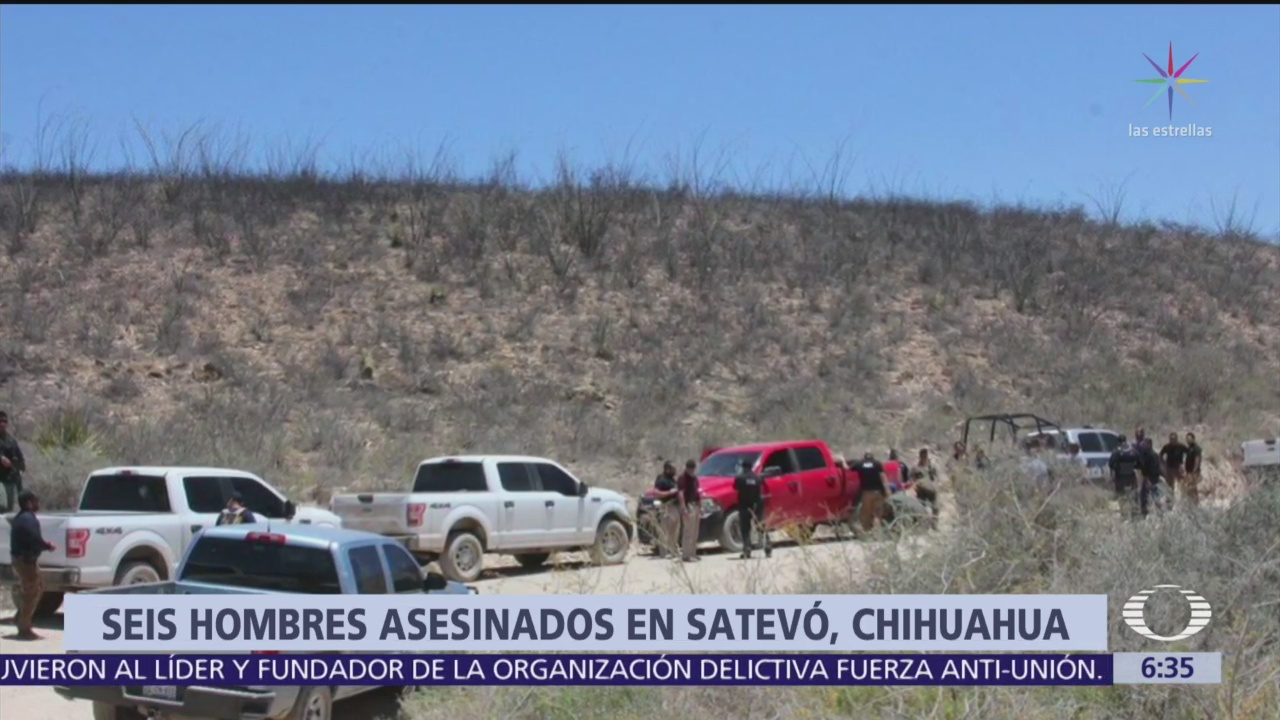 Asesinan a seis hombres en Satevó, Chihuahua