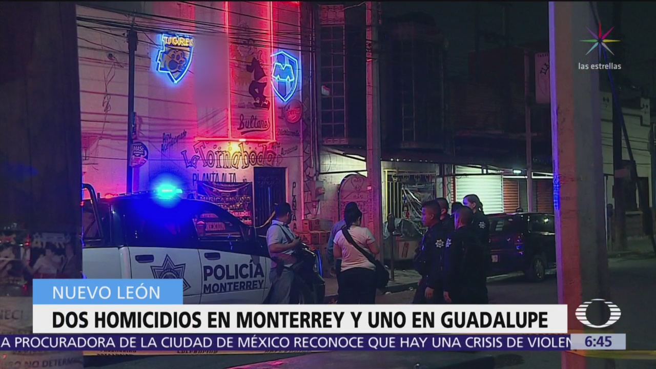 Asesinan a tres personas en Nuevo León, dos en un bar
