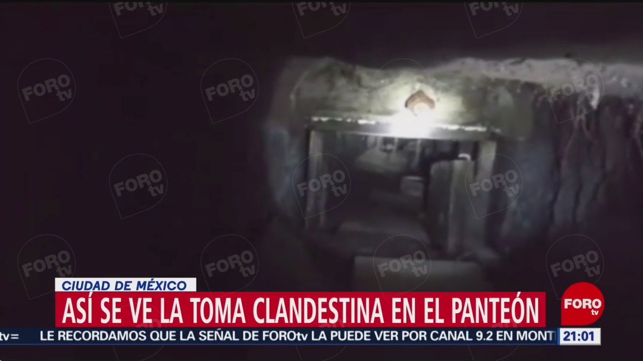FOTO: Así se ve la toma clandestina en el panteón de Santa Lucía, Azcapotzalco, 11 MAYO 2019