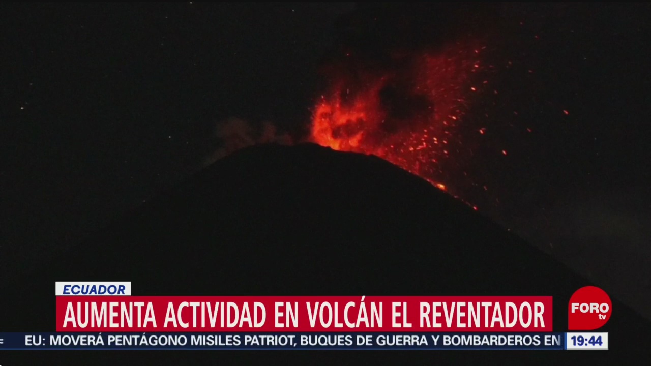 FOTO: Aumenta actividad del volcán Reventador en Ecuador, 11 MAYO 2019