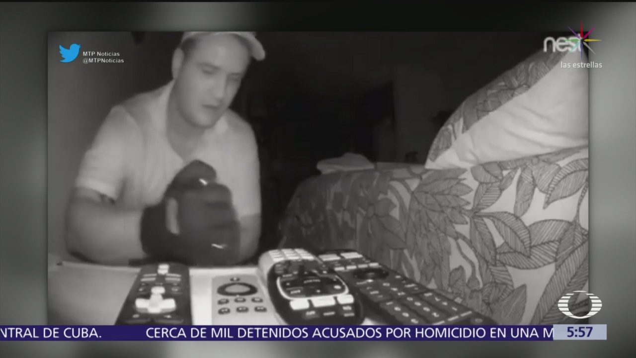 Cámara de seguridad capta robo dentro de vivienda en Cholula, Puebla