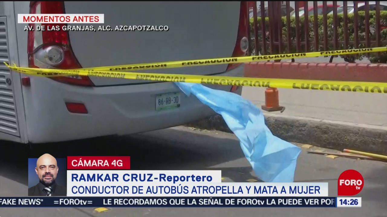 Foto: Camión atropella y mata a mujer en Azcapotzalco