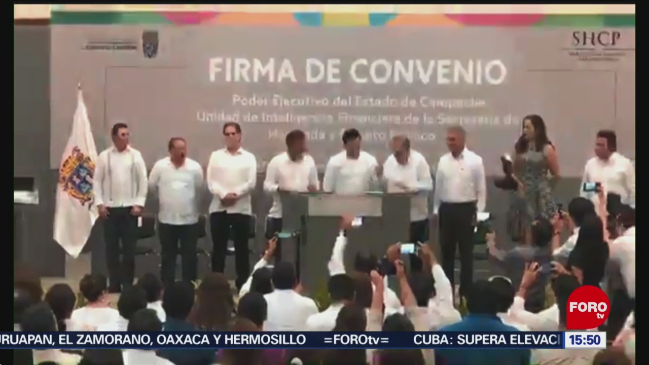 FOTO:Campeche y la UIF firman convenio, 28 MAYO 2019