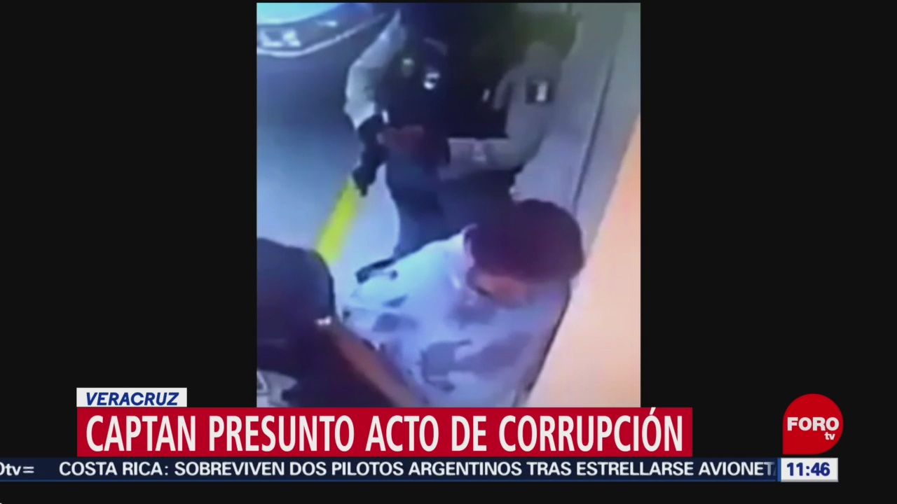 Captan presunto acto de corrupción en Veracruz