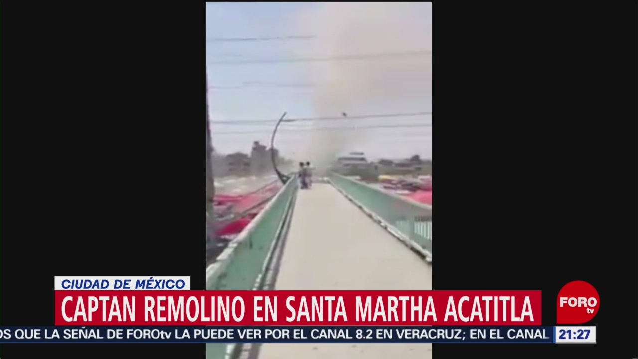 Foto: Video Remolino Santa Martha Acatitla 13 de Mayo 2019