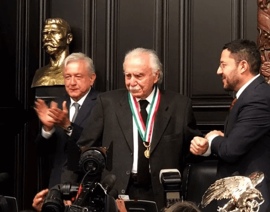 Foto: Carlos Payán recibió la Medalla Belisario Domínguez, 19 de diciembre de 2018, México 