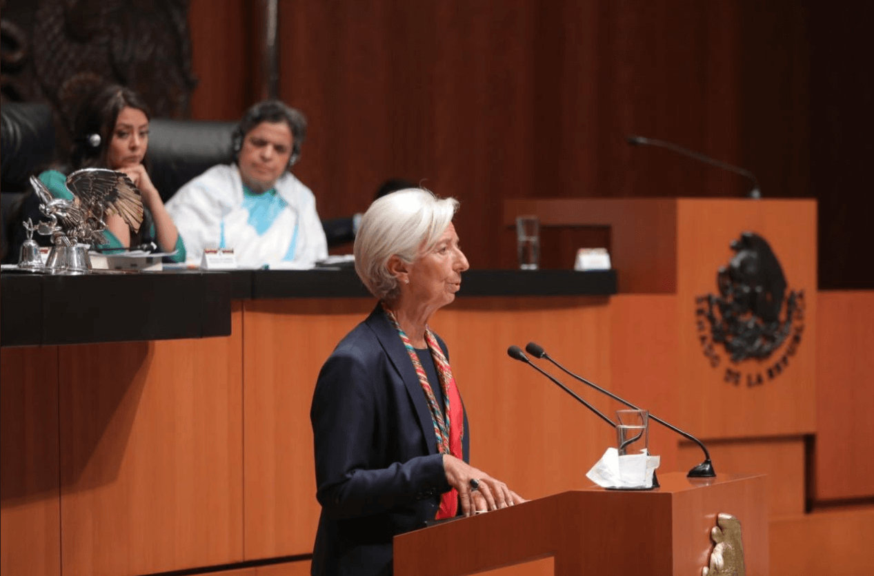 Pobreza, reto principal en México, señala Christine Lagarde