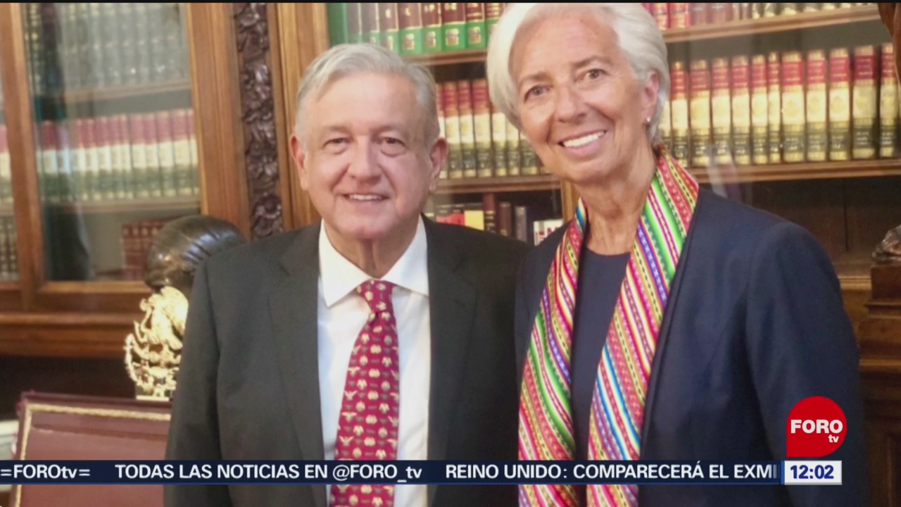 Christine Lagarde se reúne con AMLO y elogia política de crecimiento inclusivo