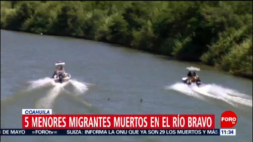 Cinco menores migrantes han muerto al tratar de cruzar el Río Bravo