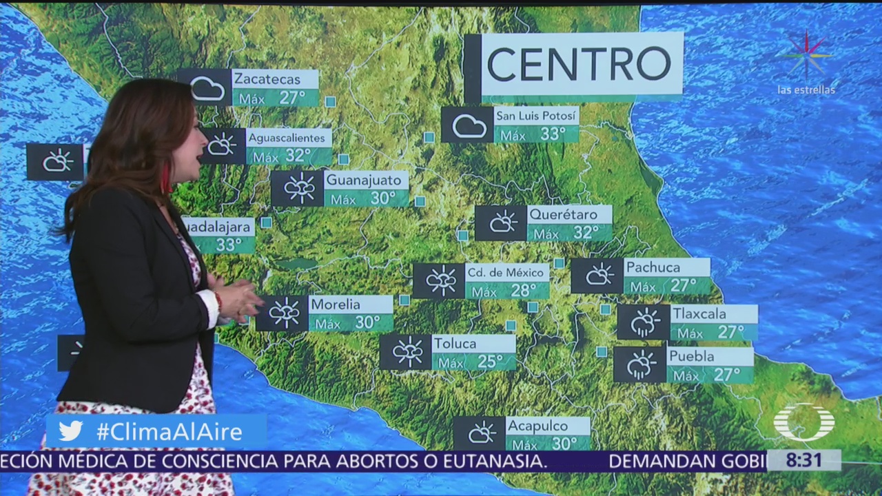Clima Al Aire: Pronostican lluvias dispersas en Valle de México