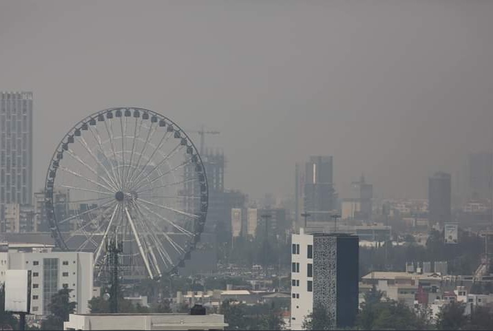 Foto: contaminación ambiental en Puebla, 14 de mayo 2019. Twitter @fhergarciav