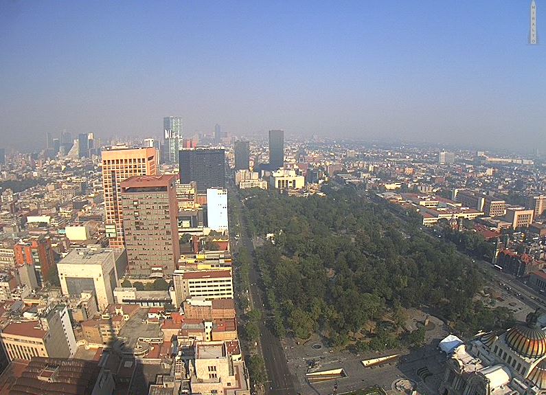 Foto: Vista actual de la Ciudad de México desde el mirador de la Torre Latino, 12 mayo 2019