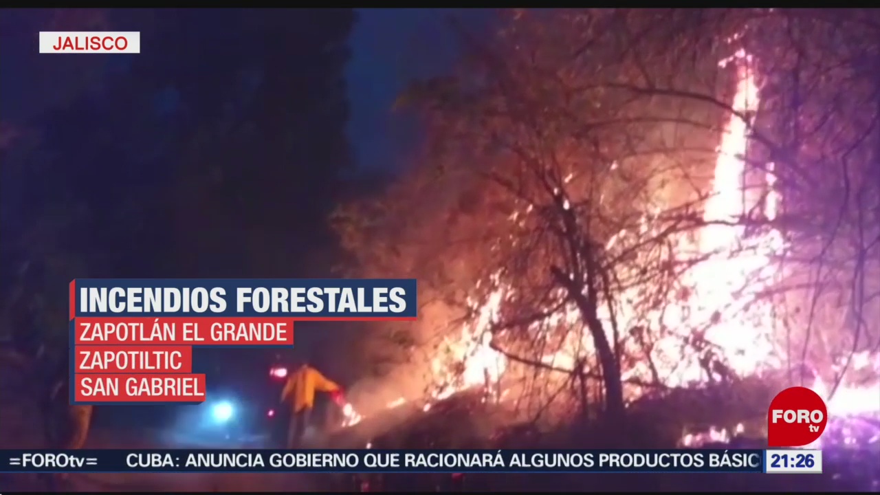 FOTO: Controlan dos incendios forestales en Jalisco, 12 MAYO 2019