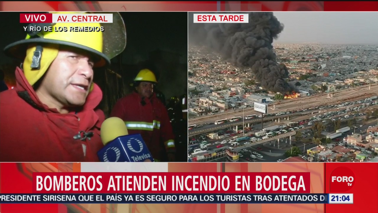 Foto: Incendio Bodega Avenida Central Río De Los Remedios 7 de Mayo 2019