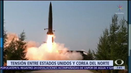 Corea del Norte realiza ensayo de misiles
