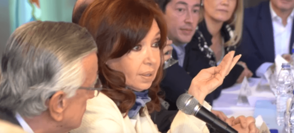 FOTO Cristina Fernández anuncia candidatura a Vicepresidencia (YouTube 18 mayo 2019 buenos aires)