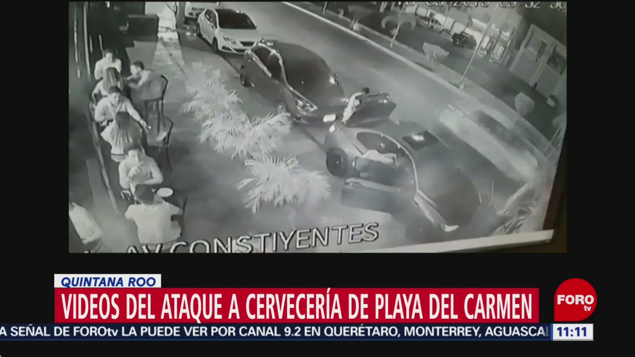 Dan a conocer videos del ataque en bar de Playa del Carmen