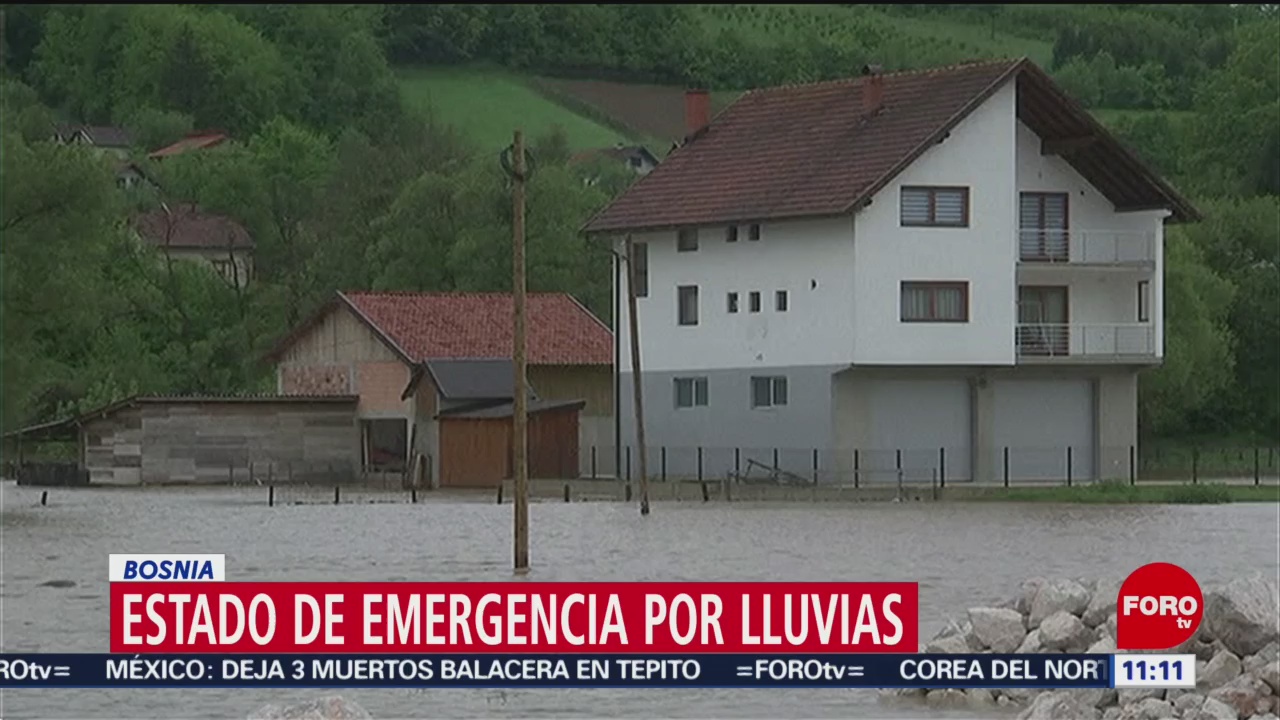 Declaran estado de emergencia por lluvias en Bosnia