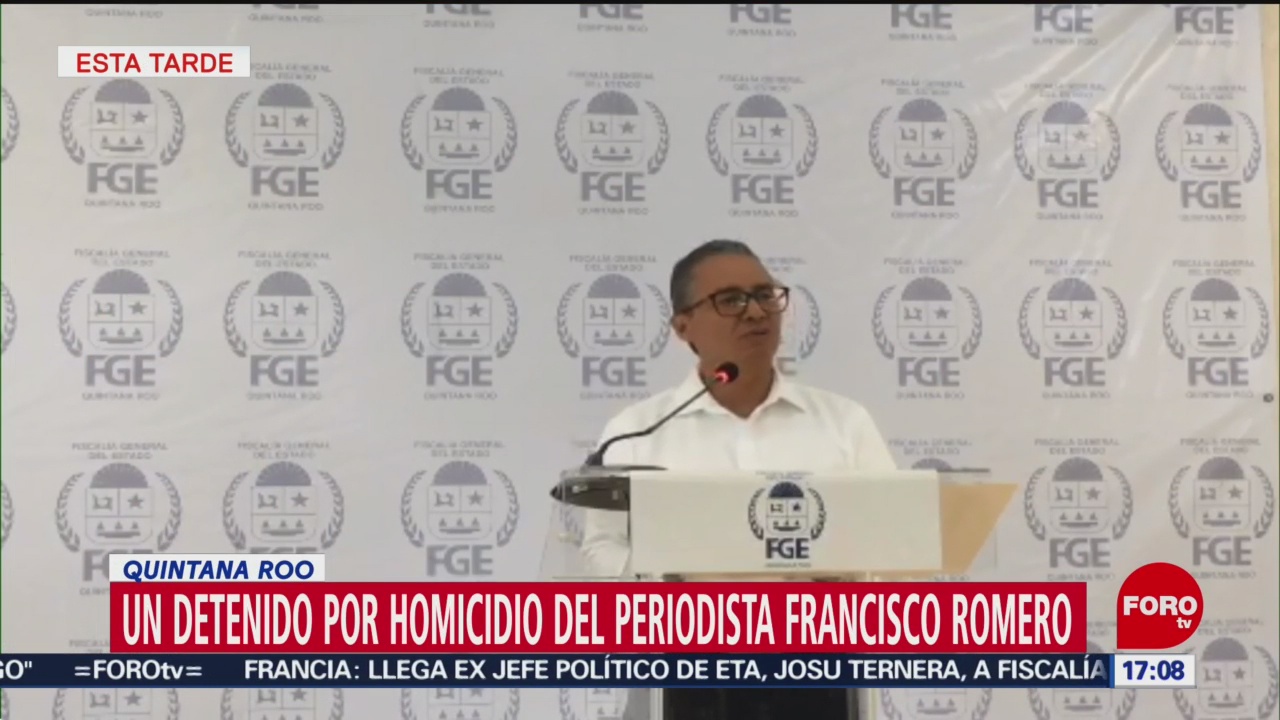 Foto: Detienen Sospechoso Asesinato Periodista Francisco Romero 17 Mayo 2019