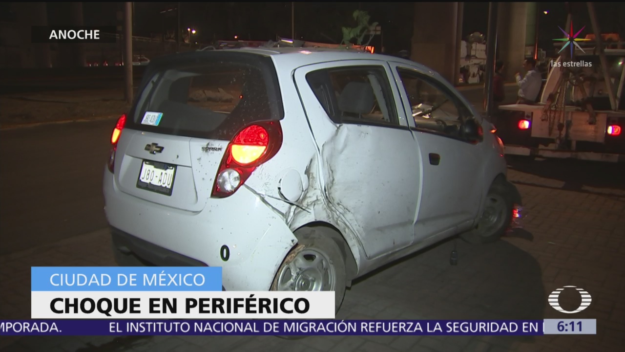 Dos accidentes automovilísticos en CDMX deja heridos leves
