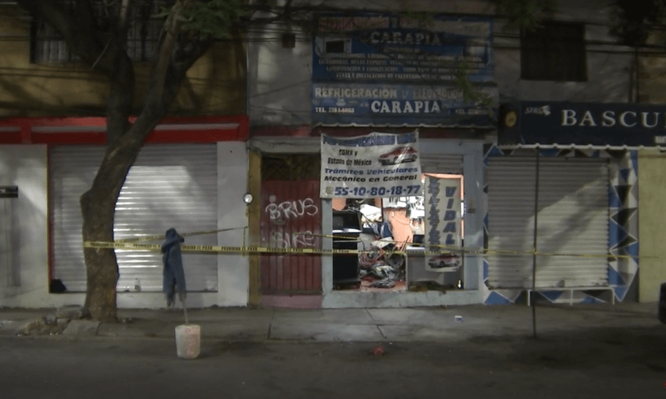 Foto: Dos hombres mueren al interior de un taller mecánico, 20 de mayo de 2019, Ciudad de México 