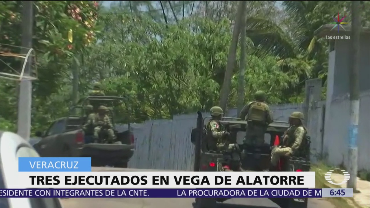 Ejecutan a tres personas en Vega de Alatorre, Veracruz