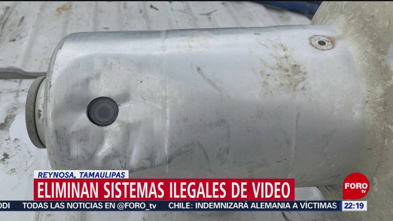FOTO:Eliminan sistemas ilegales de videovigilancia en Tamaulipas, 19 MAYO 2019