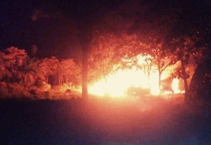 FOTO Explosión de ducto se origina por toma clandestina, en Chiapas (Twitter 9 mayo 2019 chiapas)
