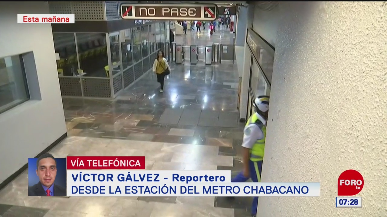 Flamazo en estación del Metro Chabacano deja tres lesionados