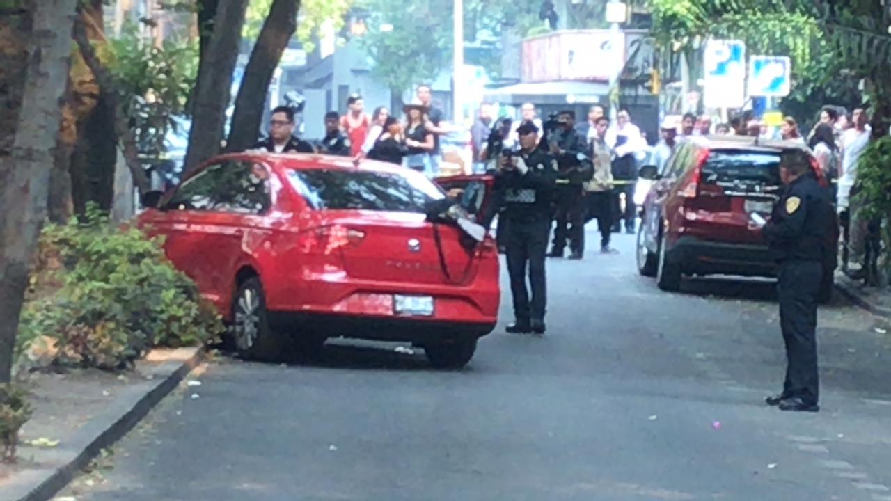 Foto: Policías capitalinos acordonaron la zona de ataque en calles de la colonia Condesa. El 14 de mayo de 2019