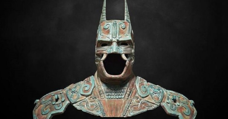 Foto: Busto de Batman durante la exposición en el Museo Mexicano del Diseño (Mumedi). En 2015