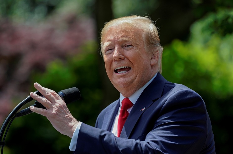 Foto: El presidente de Estados Unidos, Donald Trump, habla durante un evento en la Casa Blanca. El 6 de mayo de 2019