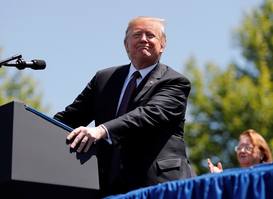 Foto: El presidente Donald Trump habla durante un evento en Capitol Hill en Washington, EEUU. El 15 de mayo de 2019