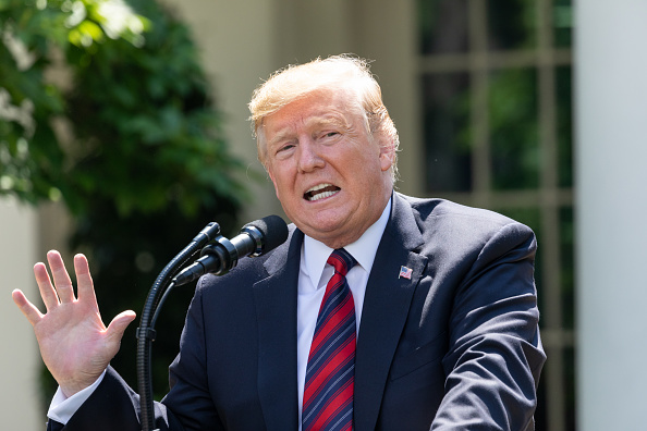 Foto: El presidente de los Estados Unidos, Donald Trump, en el Jardín de Rosas de la Casa Blanca, 17 de mayo 2019