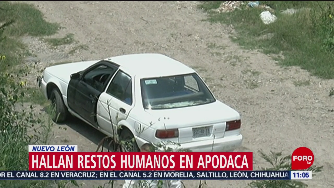 Hallan restos humanos en Apodaca, Nuevo León